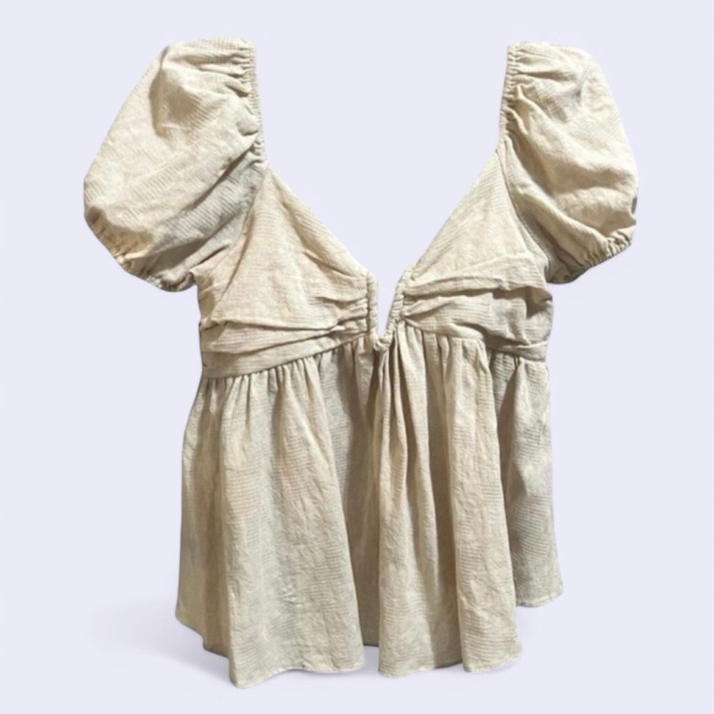 C’isa Romantic Puff Sleeve Blouse Top